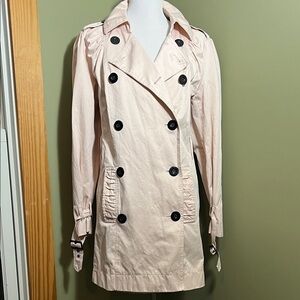 Apt. 9 Women's Light Pink Double-Breasted Trench Coat